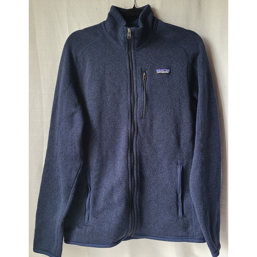 Patagonia Better Sweater Jacket Mens M Navy Blue Full Zip Fleece 25528 FA21